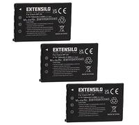 EXTENSILO 3X Batterie Compatible avec Casio Exilim EX-Z8, EX-Z60, EX-Z77, EX-Z770, EX-Z65, EX-Z70, EX-Z75 Appareil Photo (700mAh, 3,7V, Li-ION)