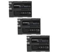 EXTENSILO 3x Batterie compatible avec Fujifilm IS Pro, BC-150 appareil photo (1900mAh, 7,4V, Li-ion)