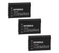 EXTENSILO 3x Batterie compatible avec Hasselblad Stellar, Stellar II appareil photo (1100mAh, 3,7V, Li-ion)