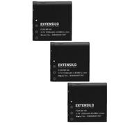 EXTENSILO 3x Batterie compatible avec Kodak Pixpro AZ526 AZ525 Astro Zoom AZ525 AZ522 AZ521 Astro Zoom appareil photo (1250mAh