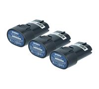 EXTENSILO 3X Batterie Compatible avec Makita TD022D, TD022, TD021DZW | pour TD070D, TD022DSE outil électrique (2500 mAh, Li-ion, 7,2 V)