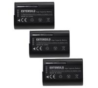 EXTENSILO 3x Batterie compatible avec Panasonic Lumix GH5S, GH5, G9, DC-S5K, DC-S5 appareil photo (2250mAh, 7,2V, Li-ion)