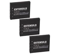 EXTENSILO 3X Batterie Compatible avec Pentax Optio L20 | A40, A30, E85, E75, M85, S5i, S4i, S4, S, A20, A10, S5n appareil photo (800mAh, 3,7V, Li-ion)
