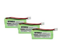 EXTENSILO 3x Batterie compatible avec Siemens Gigaset AL110a, A260 TRIO, A265, A345, AL110 téléphone fixe sans fil (850mAh, 2,4V, NiMH)