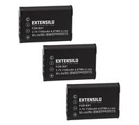 EXTENSILO 3X Batterie Compatible avec Sony Cybershot DSC-HX400V, DSC-HX50, DSC-HX50V, DSC-HX60, DSC-HX60V Appareil Photo (1100mAh, 3,7V, Li-ION)