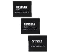 EXTENSILO 3X Batterie Compatible avec Sony Cybershot DSC-WX70, DSC-WX50, DSC-WX5, DSC-WX7, DSC-WX80, DSC-WX60 Appareil Photo (630mAh, 3,7V, Li-ION)