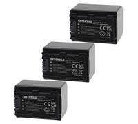 EXTENSILO 3x Batterie compatible avec Sony DCR-HC28E, DCR-HC28, DCR-HC27E, DCR-HC30, DCR-HC30E appareil photo, reflex numérique (1500mAh, 7,4V, Li-io