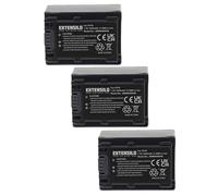 EXTENSILO 3X Batterie Compatible avec Sony FDR-AX33, FDR-AX53E, FDR-AX100E, FDR-AX43, DSLR-A330, FDR-AX53 Appareil Photo (1640mAh, 7,2V, Li-ION)