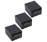 EXTENSILO 3x Batterie compatible avec Sony FDR-AX33, FDR-AX53E, FDR-AX43, FDR-AX700, FDR-AX60, FDR-AX53 appareil photo (3300mAh, 7,4V, Li-ion)