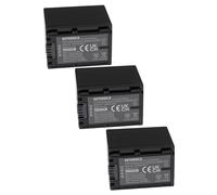 EXTENSILO 3x Batterie compatible avec Sony FDR-AX33, HDR-CX740E, DEV-50V, FDR-AX43, HDR-CX730E, FDR-AX60 appareil photo (2060mAh, 7,4V, Li-ion)