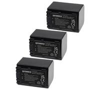 EXTENSILO 3x Batterie compatible avec Sony HDR-CX625, HDR-CX570E, HDR-CX560VE, HDR-CX690, HDR-CX690EB appareil photo (1500mAh, 7,2V, Li-ion)