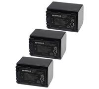 EXTENSILO 3x Batterie compatible avec Sony HDR-XR105E, HDR-UX9E, HDR-XR100, HDR-XR106, HDR-UX7, HDR-UX7E appareil photo (1500mAh, 7,2V, Li-ion)