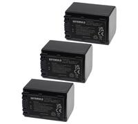 EXTENSILO 3x Batterie compatible avec Sony HDR-XR150, HDR-XR150E, HDR-XR155E, HDR-XR106E, HDR-XR160 appareil photo (1500mAh, 7,2V, Li-ion)