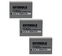 EXTENSILO 3X Batterie Remplacement pour Canon NB-10L pour Appareil Photo (800mAh, 7,4V, Li-ION)