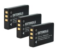 EXTENSILO 3x Batterie remplacement pour Fujifilm NP-120 pour appareil photo (1800mAh, 3,7V, Li-ion)