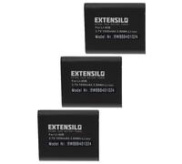 EXTENSILO 3x Batterie remplacement pour Olympus Li-92B, Li-90B pour appareil photo (1050mAh, 3,7V, Li-ion)