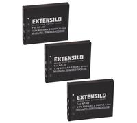 EXTENSILO 3x Batterie remplacement pour Panasonic CGA-S004 pour appareil photo (800mAh, 3,7V, Li-ion)