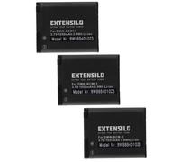 EXTENSILO 3x Batterie remplacement pour Panasonic DMW-BCM13PP, DMW-BCM13E, DMW-BCM13 pour appareil photo (1050mAh, 3,7V, Li-ion)