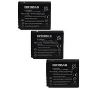 EXTENSILO 3X Batterie Remplacement pour Ricoh DB-60 pour Appareil Photo (1250mAh, 3,7V, Li-ION)