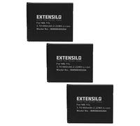EXTENSILO 3X Batteries Compatible avec Canon IXUS 140, 145, 150, 155, 160, 165, 147, 157 Appareil Photo, Reflex numérique (600mAh, 3,7V, Li-ION)