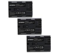 EXTENSILO 3x Batteries compatible avec Canon MV30, MV30i, MV300, MV300i, MV400, MV400i, MV410 appareil photo, reflex numérique (1900mAh, 7,4V, Li-ion)