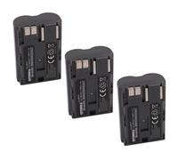 EXTENSILO 3x Batteries compatible avec Canon PowerShot G1, G2, G3, G5, G6, Pro 90is, Pro 1 appareil photo, reflex numérique (1600mAh, 7,4V, Li-ion)