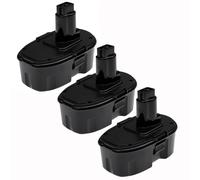 EXTENSILO 3x Batteries compatible avec Dewalt DCD920B2, DCD775B, DC998KB, DC989VA, DCD760B, DCD690KL outil électrique (3300 mAh, NiMH, 18 V)