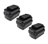 EXTENSILO 3x Batteries compatible avec Dewalt DW007K-XE, DW007KH, DW008K, DW008K-2, DW008KH outil électrique (3300 mAh, NiMH, 24 V)