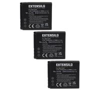 EXTENSILO 3x Batteries compatible avec Kodak Pixpro SP360 4K caméra de sport, appareil photo, reflex numérique (1050mAh, 3,6V, Li-ion)