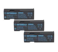 EXTENSILO 3x Batteries compatible avec Konica Minolta Dimage X50, X60 appareil photo, reflex numérique (700mAh, 3,7V, Li-ion)