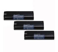 EXTENSILO 3x Batteries compatible avec Makita 6072DWK, 6073D, 6073DW, 6073DWK, 6075D, 6075DW, 6172D, 6172DW outil électrique (3300 mAh, NiMH, 7,2 V)