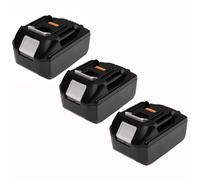 EXTENSILO 3x Batteries compatible avec Makita XFD07Z, XGC01Z, XGC01ZB, XLC02ZW, XLT01Z, XLT02Z outil électrique (2500 mAh, Li-ion, 18 V)