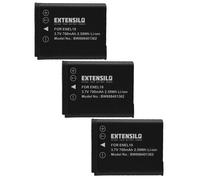 EXTENSILO 3x Batteries compatible avec Nikon Coolpix S3200, S3300, S3700, S3600, S3500, S33 appareil photo, reflex numérique