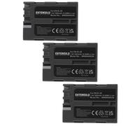 EXTENSILO 3x Batteries compatible avec Nikon D70s, D80, D90, D900, DSLR D700 appareil photo, reflex numérique (1900mAh, 7,4V, Li-ion, noir)