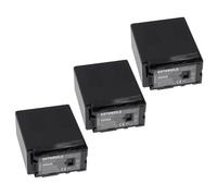 EXTENSILO 3x Batteries compatible avec Panasonic HDC-HS100, HDC-HS20, HDC-DX3, HDC-HS100GK appareil photo, reflex numérique (7800mAh, 7,2V, Li-ion)