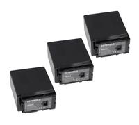EXTENSILO 3x Batteries compatible avec Panasonic HDC-SD600, HDC-SD5GC-K, HDC-SD5GK, HDC-SD7 appareil photo, reflex numérique (7800mAh, 7,2V, Li-ion)