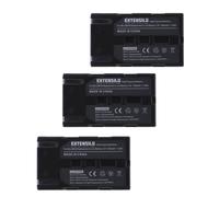 EXTENSILO 3x Batteries compatible avec Samsung VP-D353i, VP-D354, VP-D354i, VP-D355 appareil photo, reflex numérique (1600mAh, 7,2V, Li-ion)