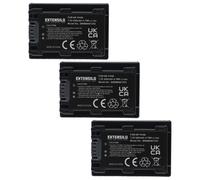 EXTENSILO 3x Batteries compatible avec Sony Alpha DSLR-A330, DSLR-A330L, DSLR-A330Y appareil photo, reflex numérique (650mAh, 7,2V, Li-ion)