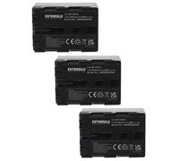 EXTENSILO 3x Batteries compatible avec Sony DCR-DVD91, DCR-PC101, DCR-PC103, DCR-PC105 appareil photo, reflex numérique (3200mAh, 7,4V, Li-ion)