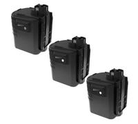 EXTENSILO 3x Batteries remplacement pour Bosch 2607335190, 2607335192, 2607335215, 2607335216 pour outil électrique (3300 mAh, NiMH, 24 V)
