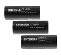 EXTENSILO 3x Batteries remplacement pour Kyocera BP-1100 pour appareil photo, reflex numérique (1600mAh, 3,7V, Li-ion)