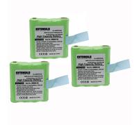 EXTENSILO 3x Batteries remplacement pour Midland BATT-4R, BATT4R, KEBT-072-A, KEBT072A pour radio talkie-walkie (800mAh, 4,8V, NiMH)