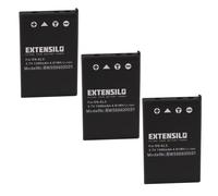 EXTENSILO 3x Batteries remplacement pour Nikon EN-EL5 pour appareil photo, reflex numérique (1300mAh, 3,7V, Li-ion)