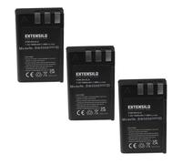 EXTENSILO 3x Batteries remplacement pour Nikon EN-EL9E, EN-EL9 pour appareil photo (1000mAh, 7,4V, Li-ion)