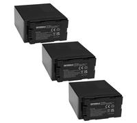 EXTENSILO 3x Batteries remplacement pour Panasonic CGR-D08, CGR-D08A, CGR-D110, CGR-D120, CGR-D14 pour caméra vidéo caméscope (7800mAh, 7,4V, Li-ion)