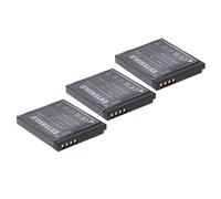 EXTENSILO 3x Batteries remplacement pour Panasonic DMW-BCK7, DMW-BCK7E, DMW-BCK7PP pour appareil photo, reflex numérique (700mAh, 3,7V, Li-ion)