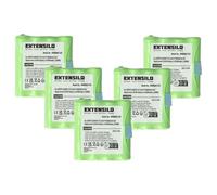 EXTENSILO 5X Batteries Compatible avec Motorola TLKR T3, T4, T5, T50, T6, T60, T61, T7, T8, T80 Radio Talkie-walkie (800mAh, 4,8V, NiMH)