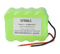 EXTENSILO Batterie Compatible avec Bosch Move BBHMOVE1AU/03, BBHMOVE1/03, BBHMOVE1/01, 2in1 14.4V, 2in1 aspirateur (3500mAh, 14,4V, NiMH)