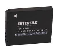 EXTENSILO Batterie Compatible avec Canon Digital Ixus 25is, 105is, 200is, 210, 300HS, 310HS Appareil Photo, Reflex numérique (1000mAh, 3,7V, Li-ION)