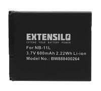 EXTENSILO Batterie compatible avec Canon IXUS 240 HS, 145, 150, 155, 160, 165, 147, 157, 170 appareil photo, reflex numérique